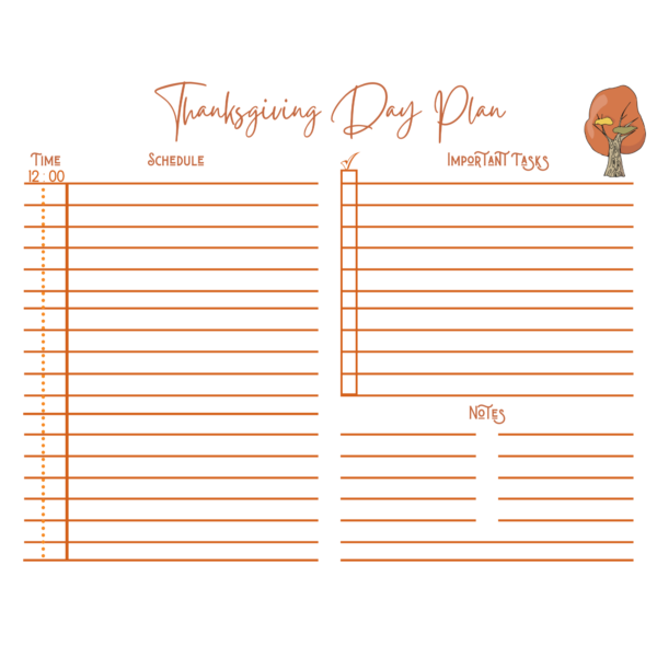 Thanksgiving Forest Planner bundle.