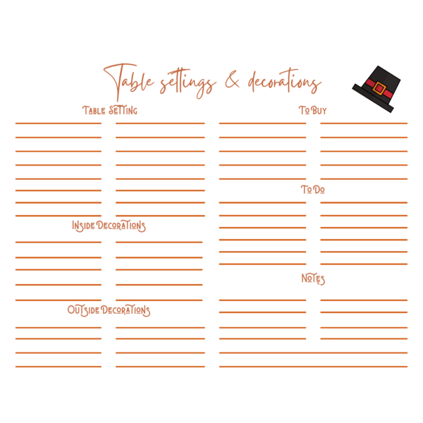 Thanksgiving Forest Planner bundle.