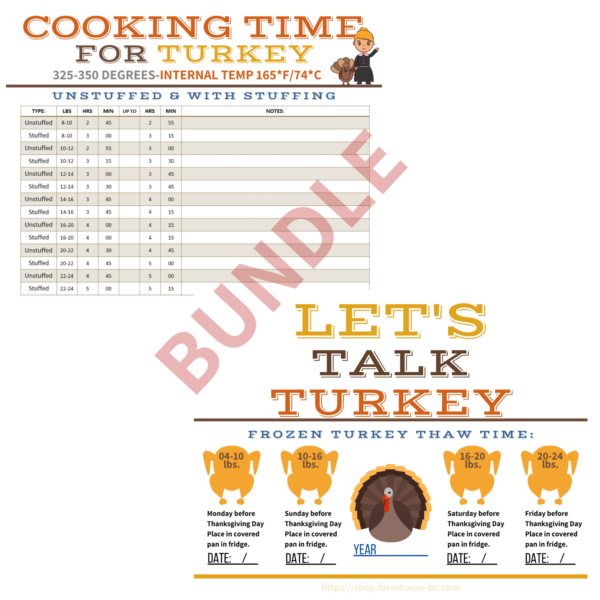 Thanksgiving printable bundle