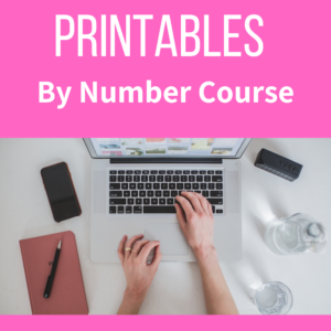 Printables by Number Course