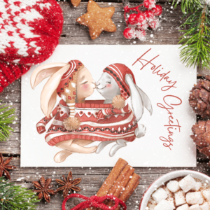 Printable Christmas card, decorate, embellish and print out every year.