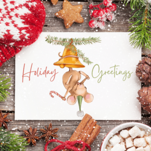 Printable Christmas card, decorate, embellish and print out every year.