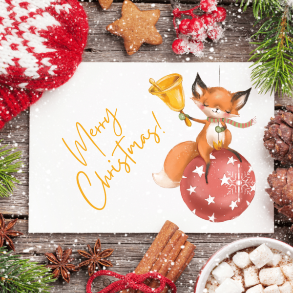 Printable Christmas card, decorate, embellish and print out every year.