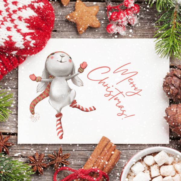 Printable Christmas card, decorate, embellish and print out every year.