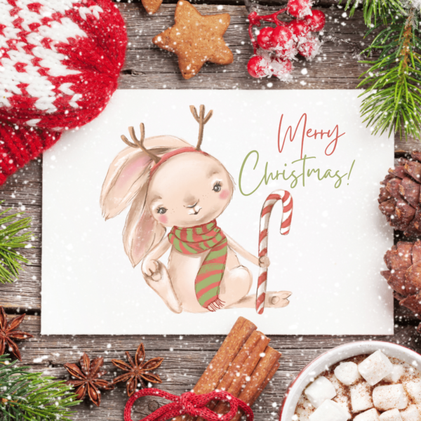 Printable Christmas card, decorate, embellish and print out every year.