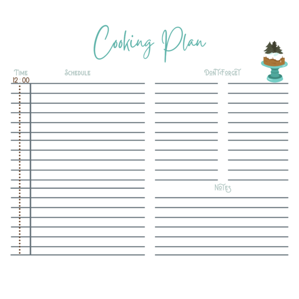 Printable Christmas planner for planning all those activities during the holiday season.