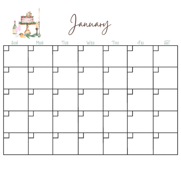 Printable Christmas planner for planning all those activities during the holiday season.