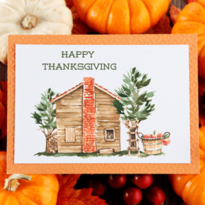 Thanksgiving printable cards in the comfort of your home. Save gas, time and money by printing your own cards at your convenience!