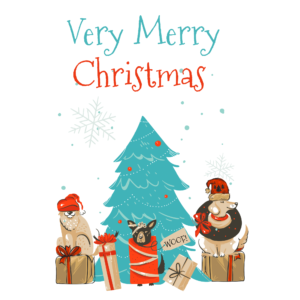 Printable Retro Christmas card, decorate, embellish and print out every year.