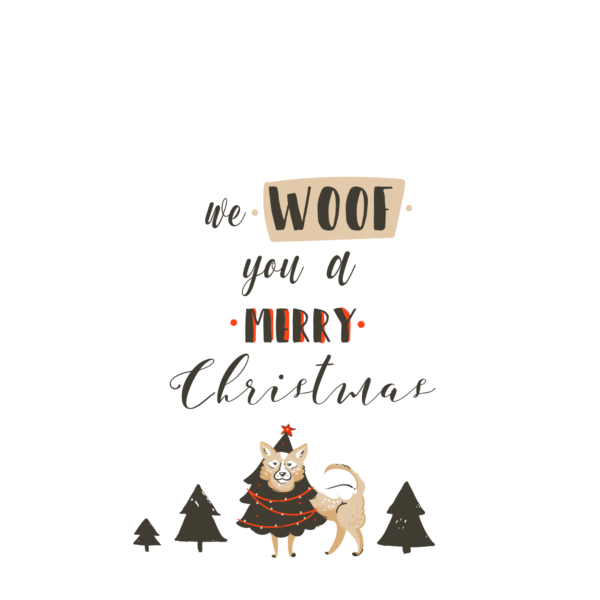 Printable Retro Dog Christmas card, decorate, embellish and print out every year.