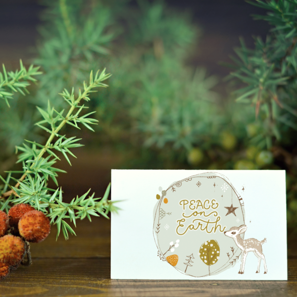 Non-Traditional Rustic card, decorate, embellish and printable for the holidays during every year.