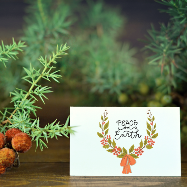 Non-Traditional Rustic card, decorate, embellish and printable for the holidays during every year.