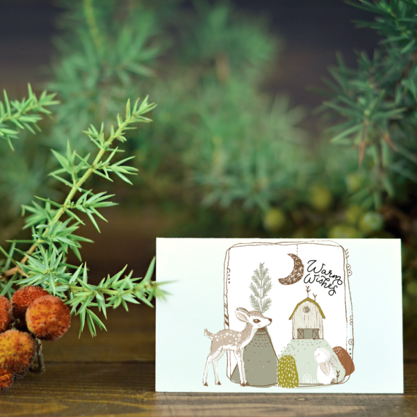 Non-Traditional Rustic card, decorate, embellish and printable for the holidays during every year.