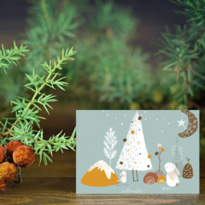 Non-Traditional Rustic card, decorate, embellish and printable for the holidays during every year.